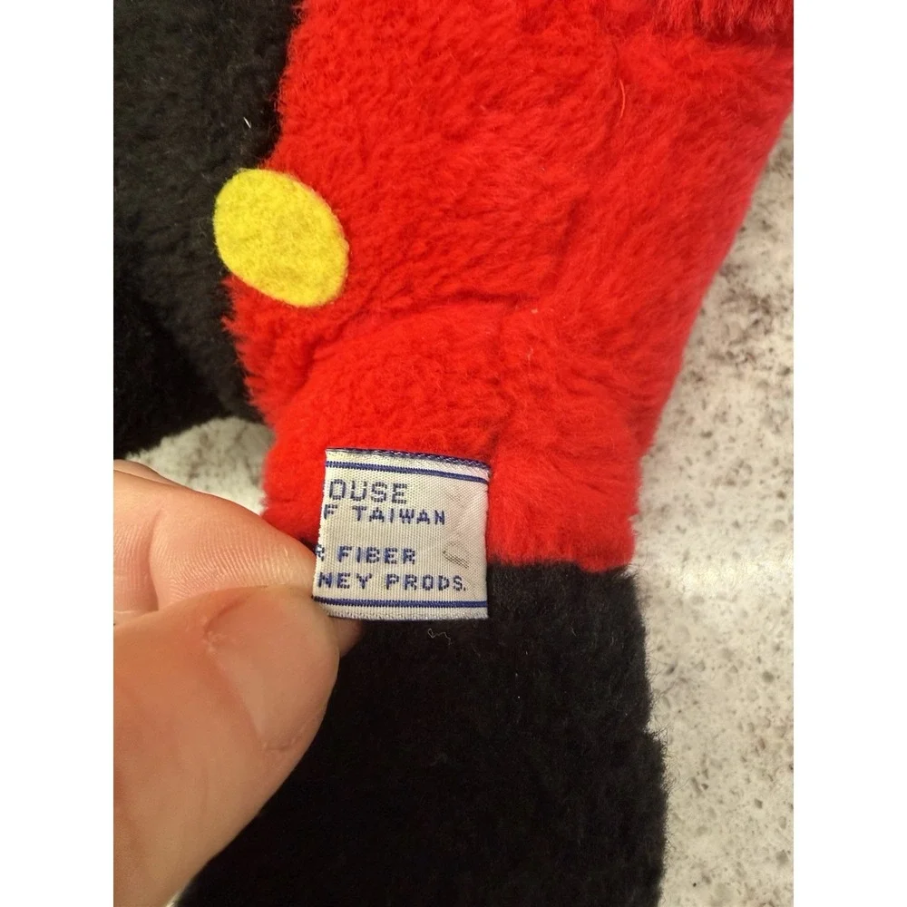 Vintage MICKEY MOUSE Plush Stuffed Toy‎ Doll Walt Disney, Taiwan. 10